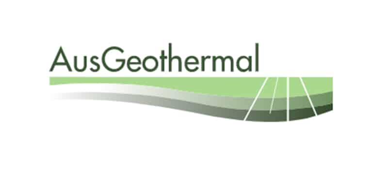 AusGeothermal logo, an Australian geothermal heating partner of Legom