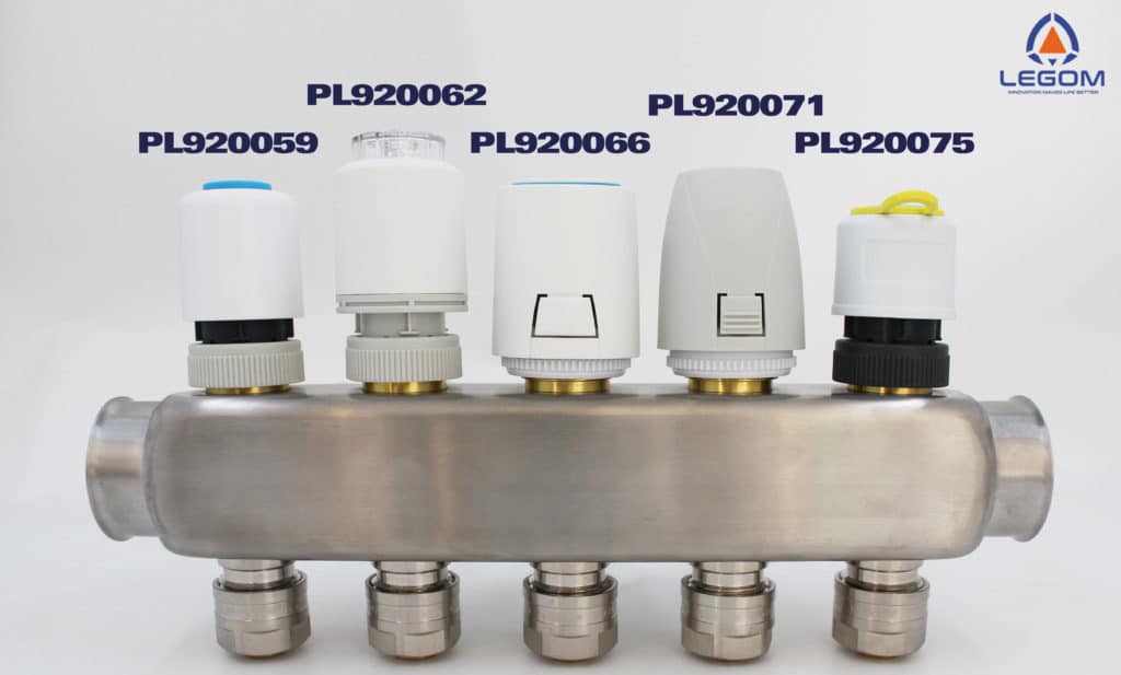 Legom Thermal actuator application on manifold