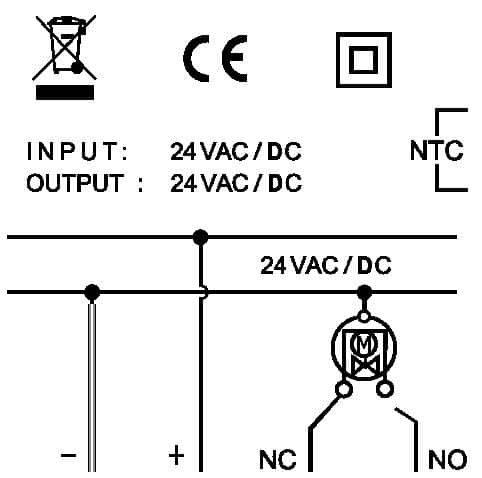 European standard single heating 24V
