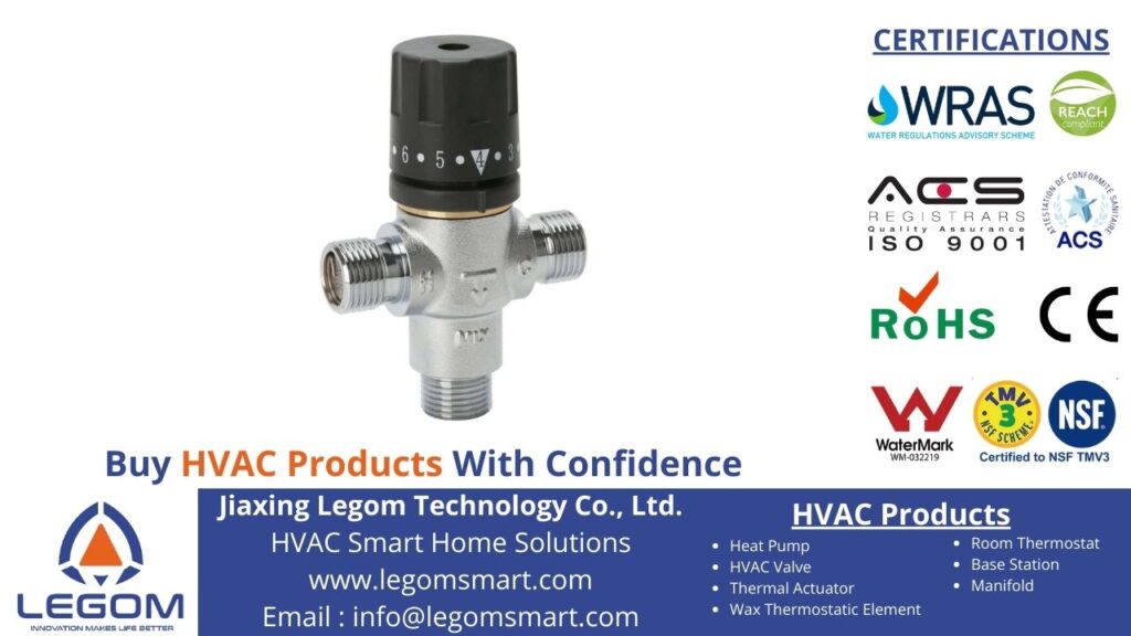 Thermostatic underfloor heating mixing valves