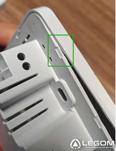 half-open protective buckle on smart thermostats
