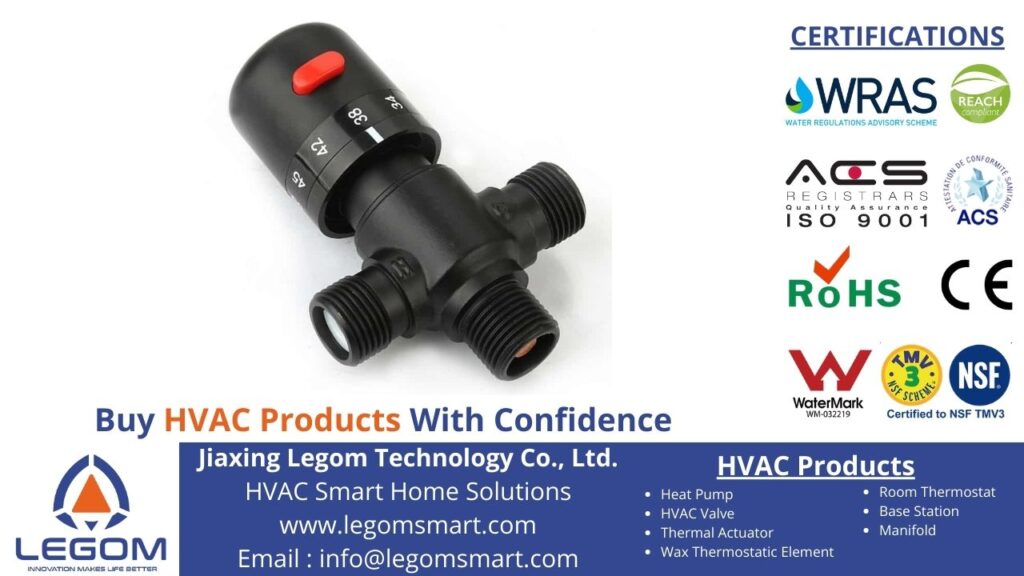 water underfloor heating mixing valves for hot and cold water