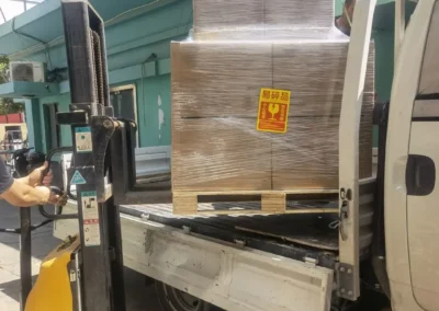 legom forklift loading export shipment