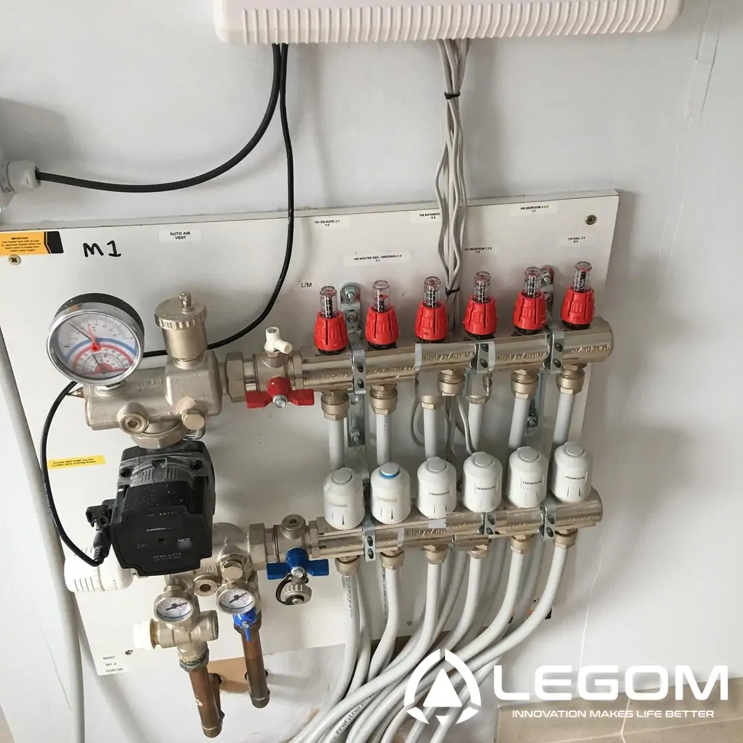 Legom thermal actuator and manifold installation