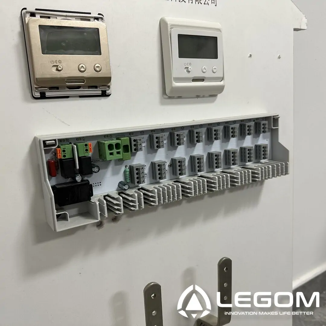 Legom underfloor heating base station project in Switzerland